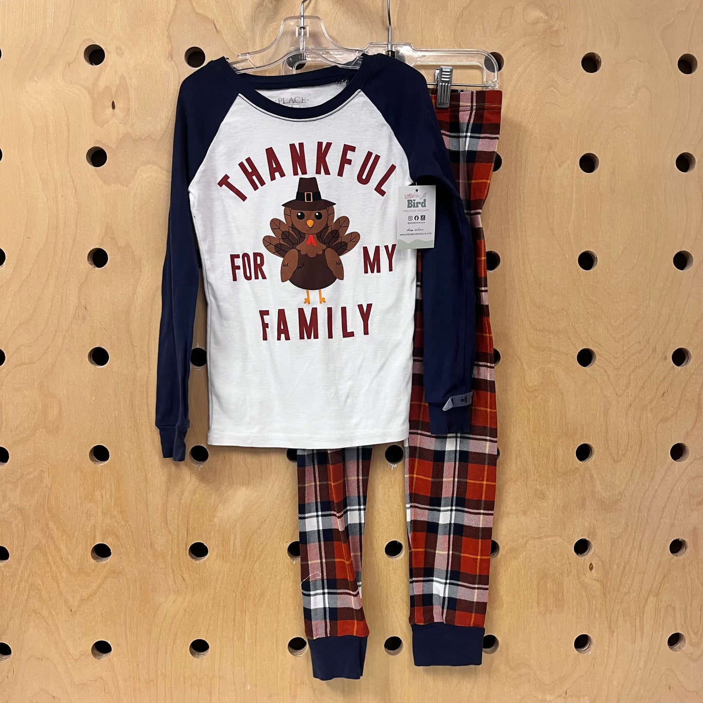 Plaid 'Thankful' Turkey Pajamas