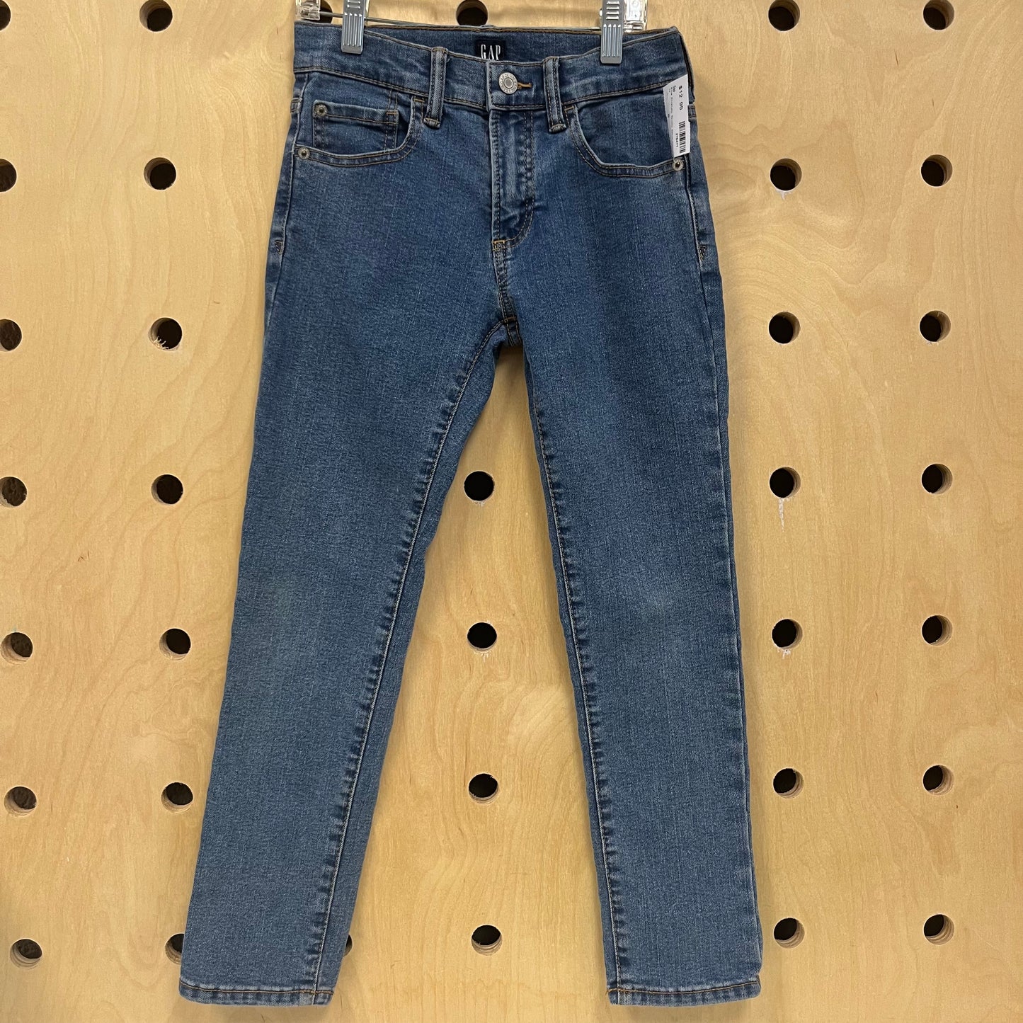 Blue Stretchy Skinny Denim Pants