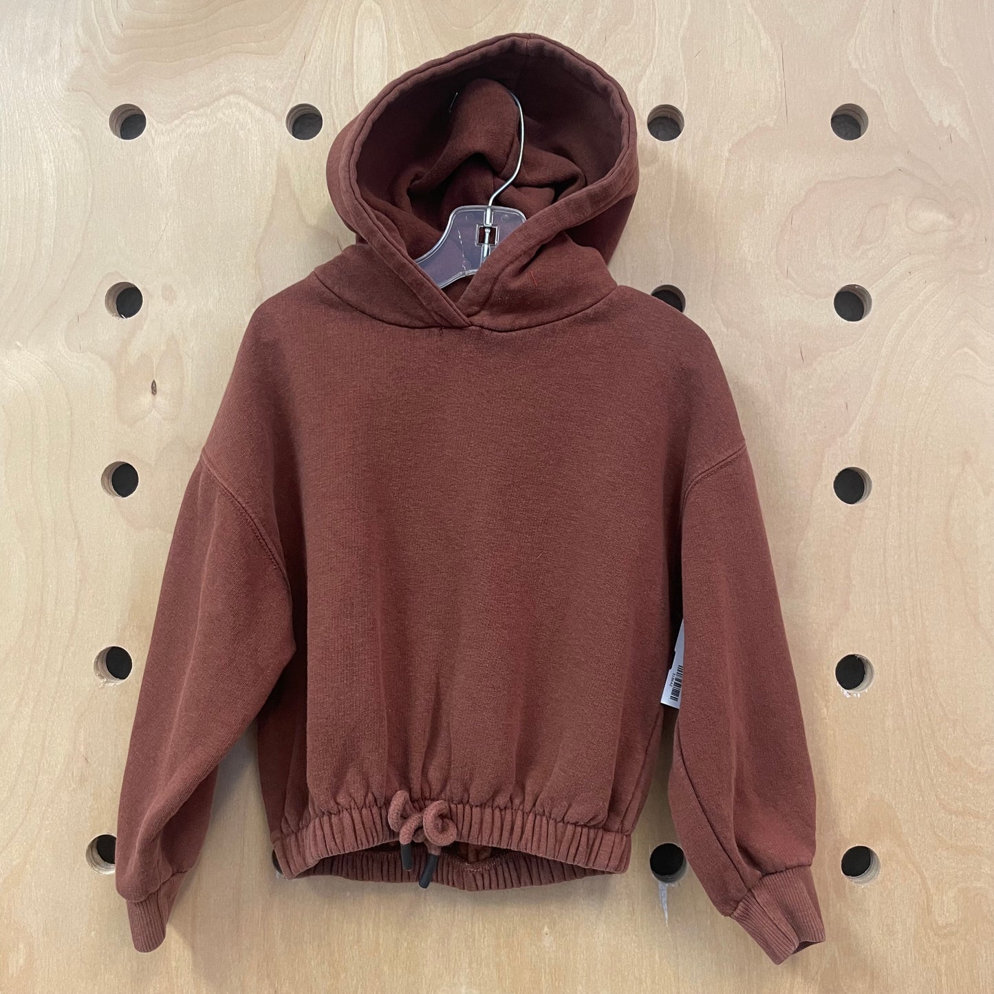 Brown Elastic Bottom Hoodie