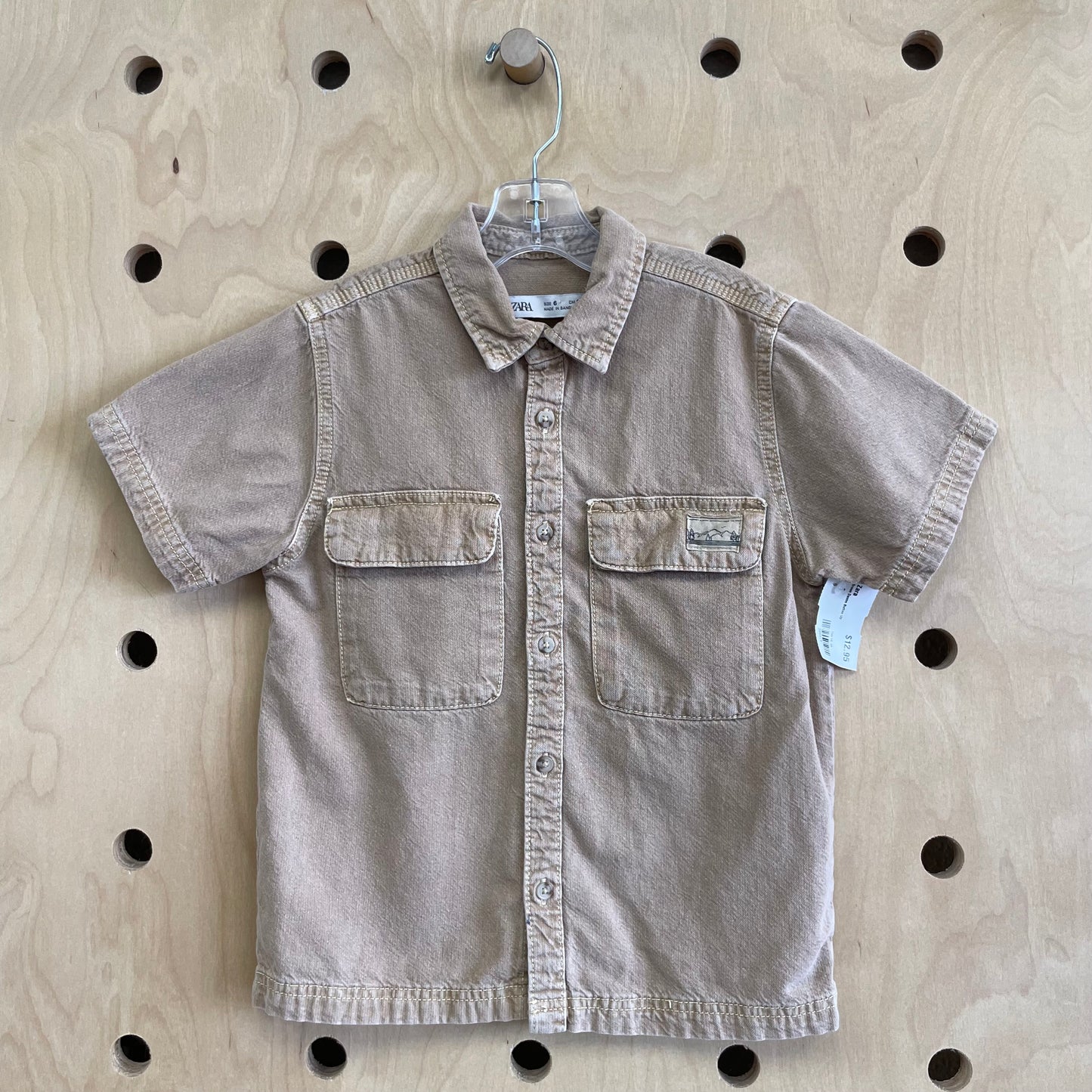 Brown Denim Button Up