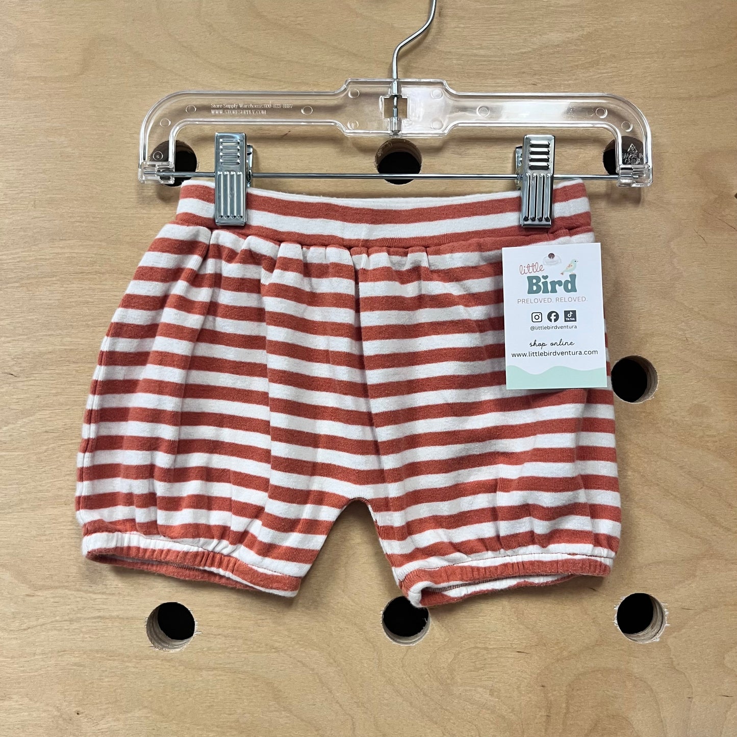Organic Striped Bubble Shorts