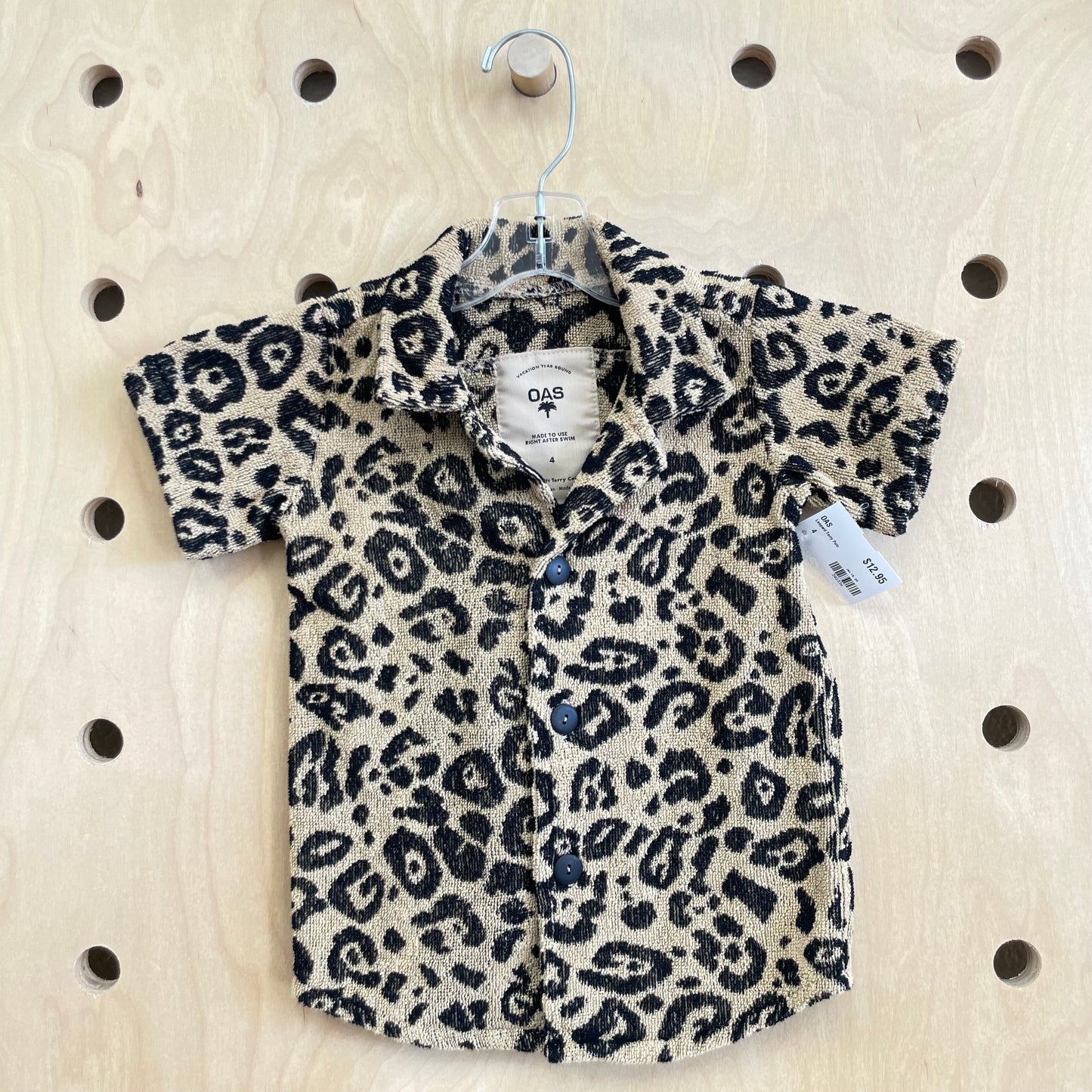Leopard Terry Polo