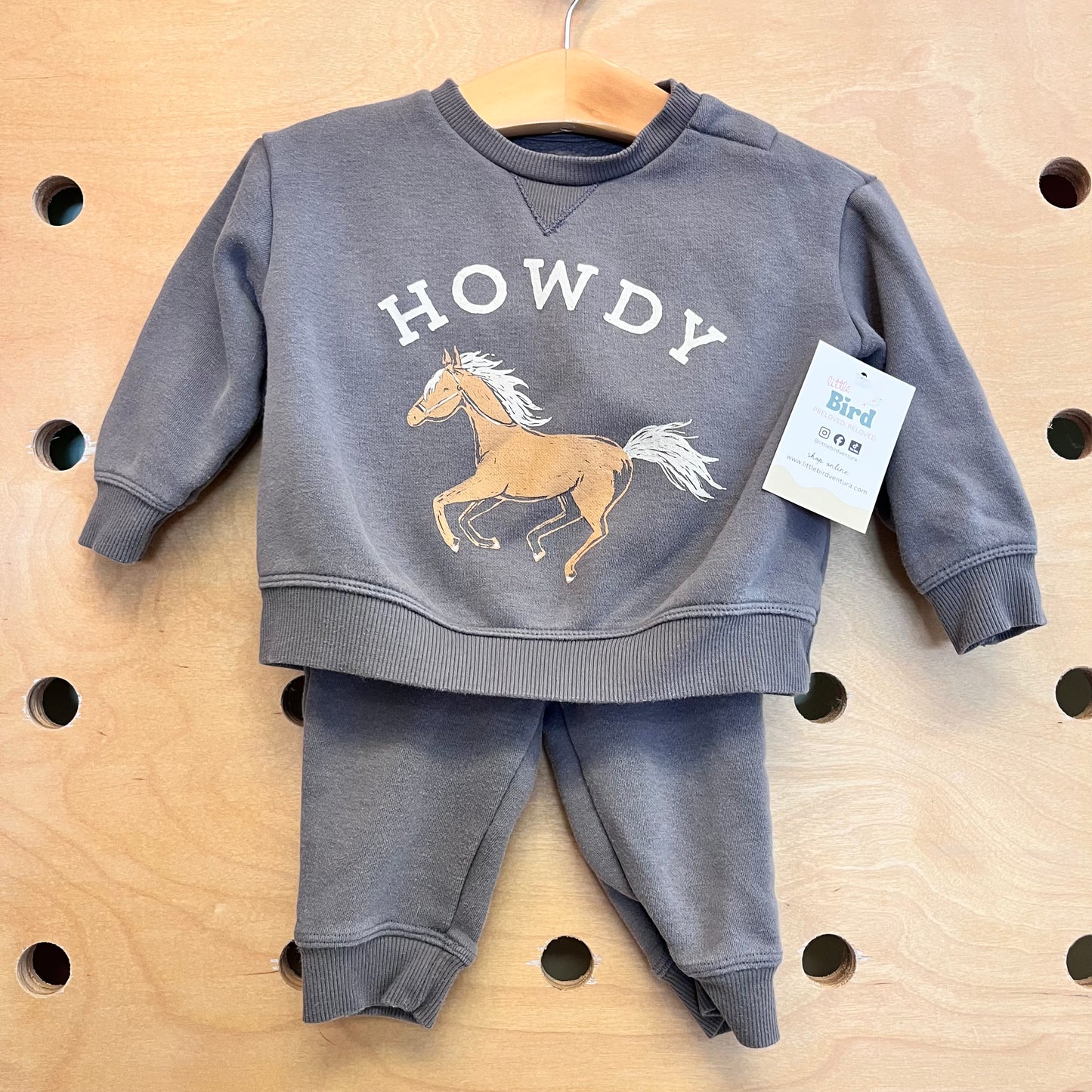 Organic Grey Howdy Outfit