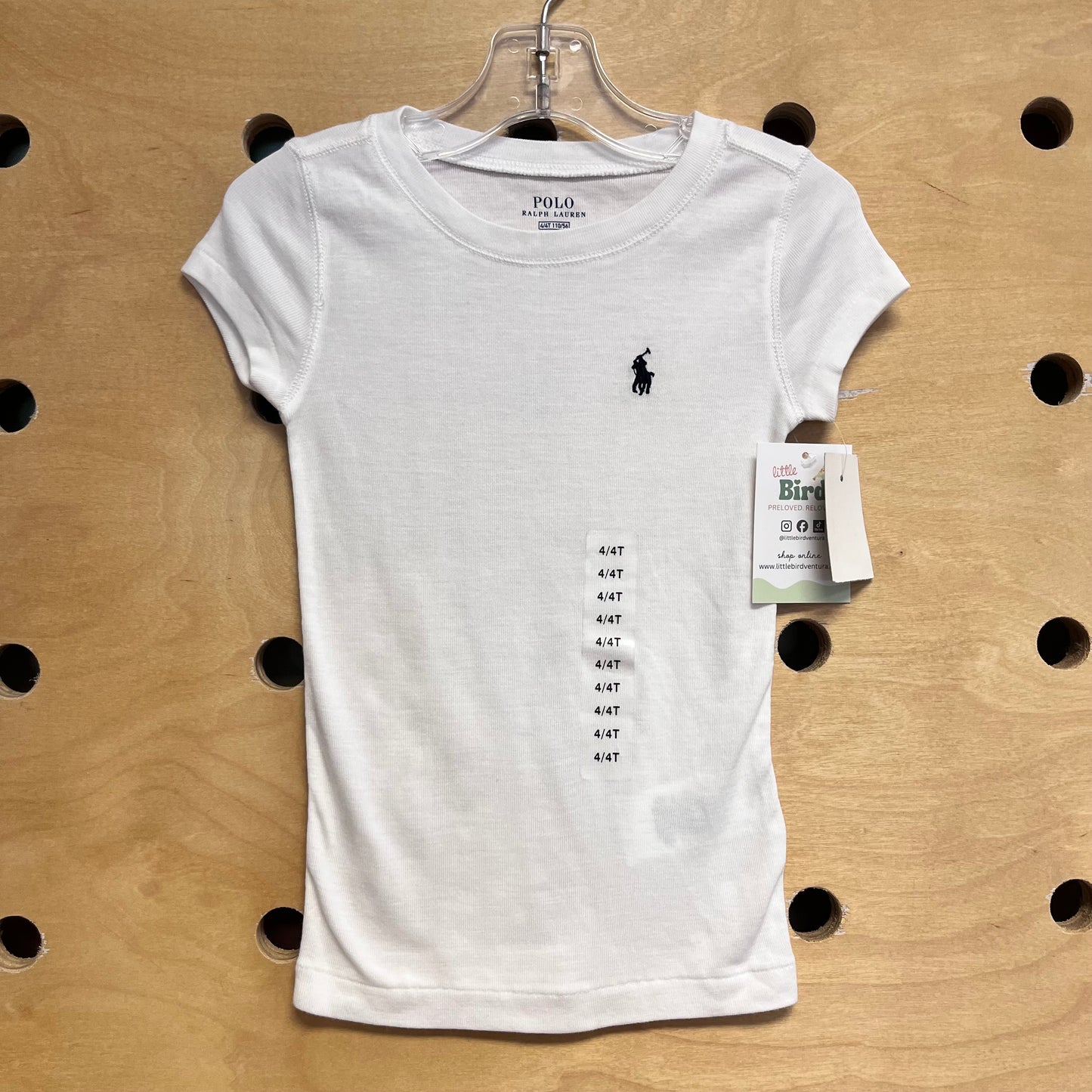 White Embroider Logo Tee NEW!
