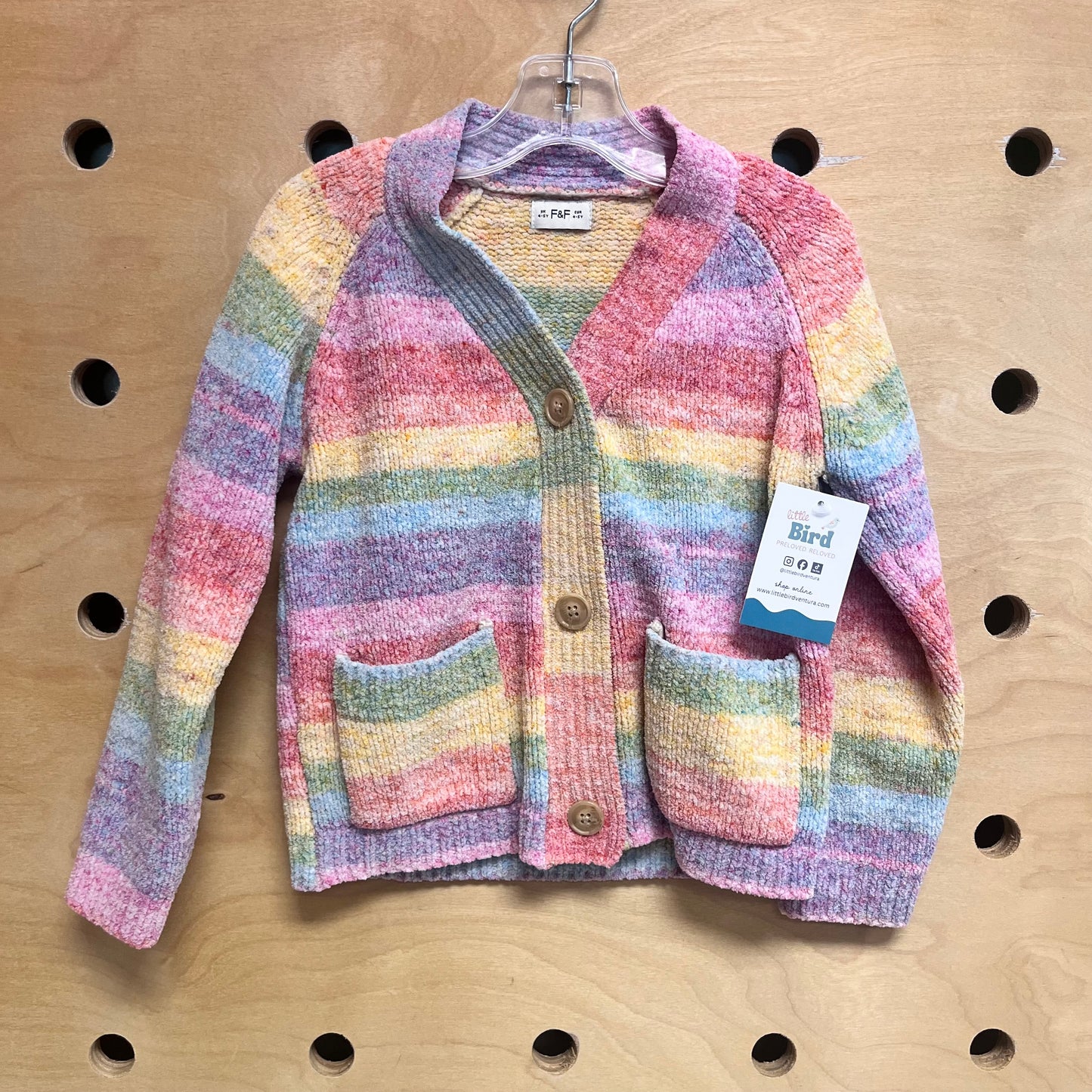 Rainbow Soft Knit Cardigan