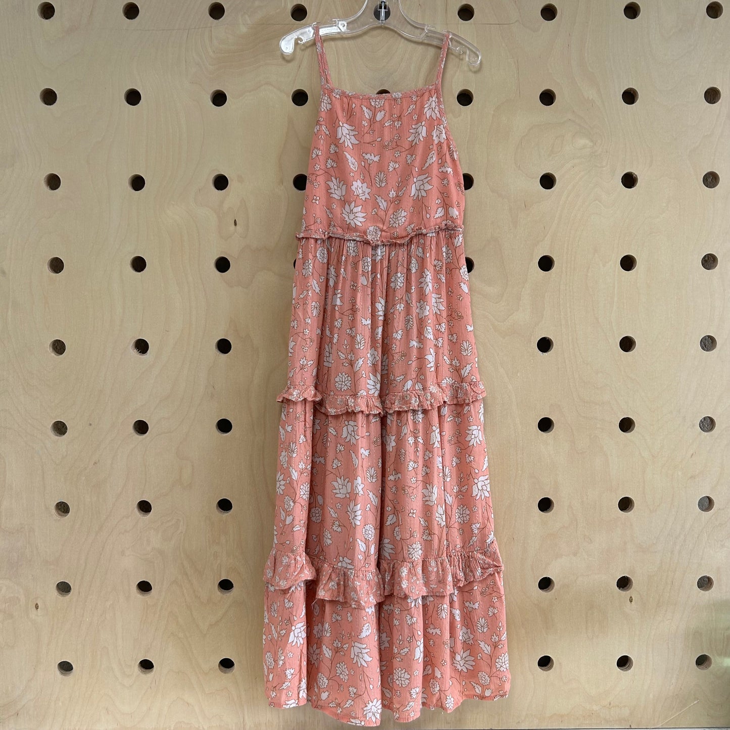 Pink Floral Maxi Dress