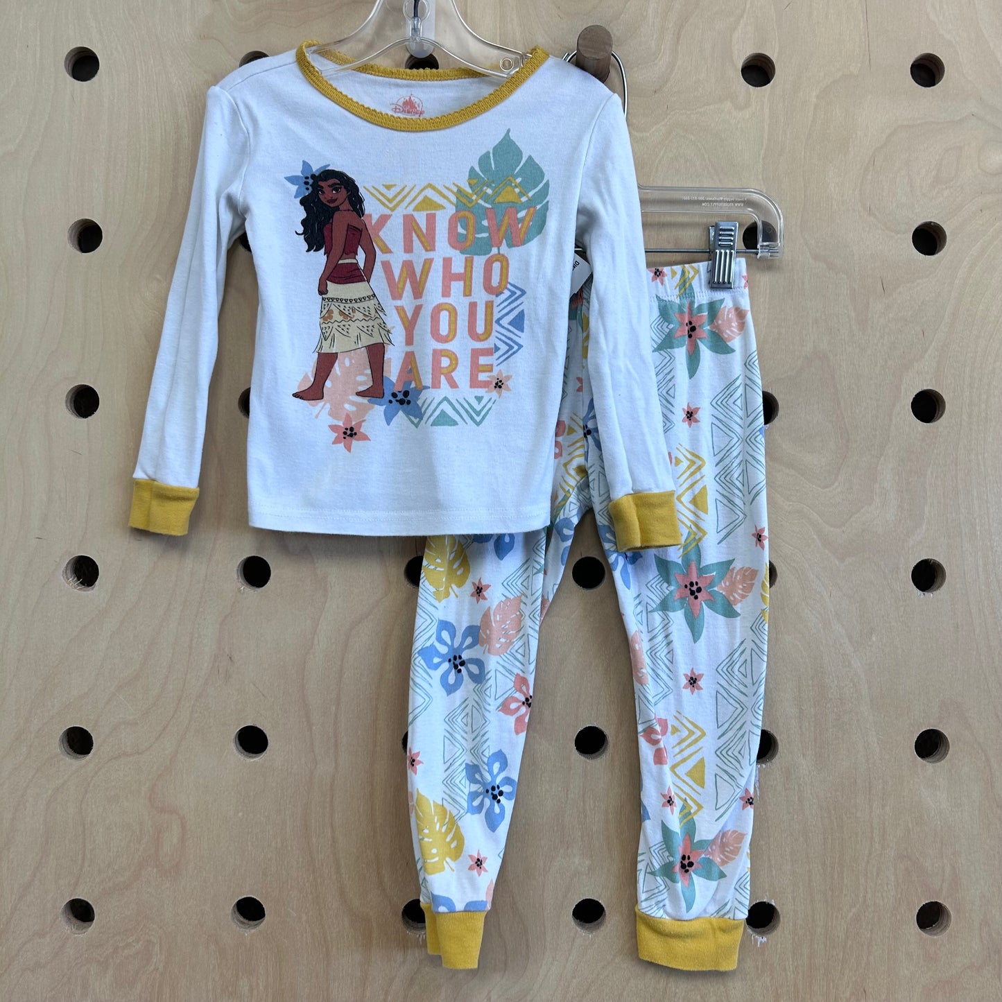 White + Yellow Moana Pajamas