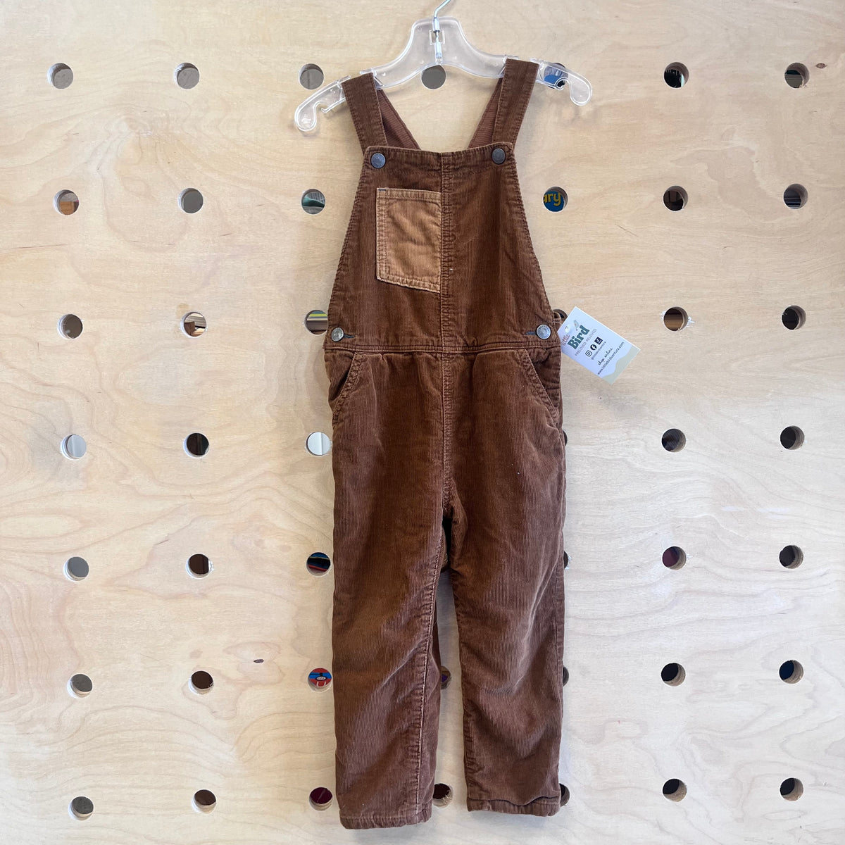 Brown Cord Overalls