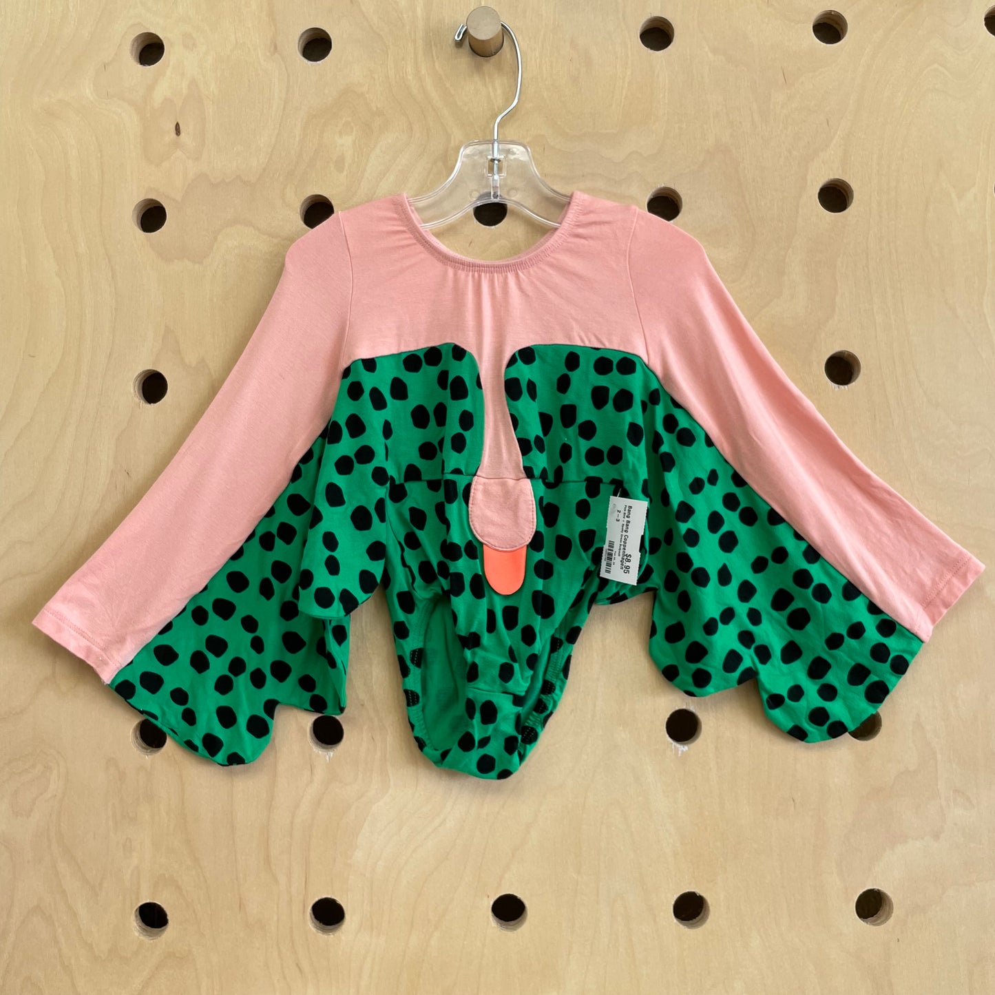 Pink Bird + Spotty Green Bodysuit