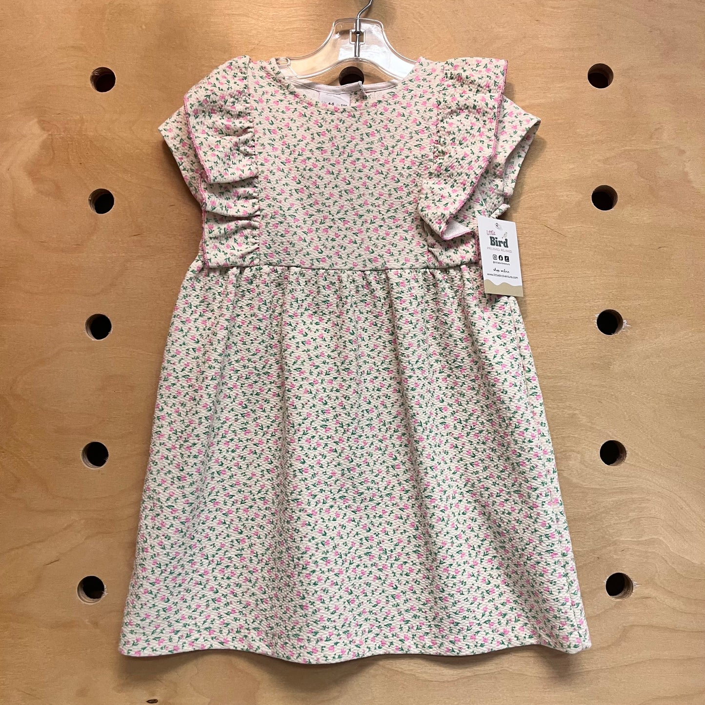 Cream Floral Dress