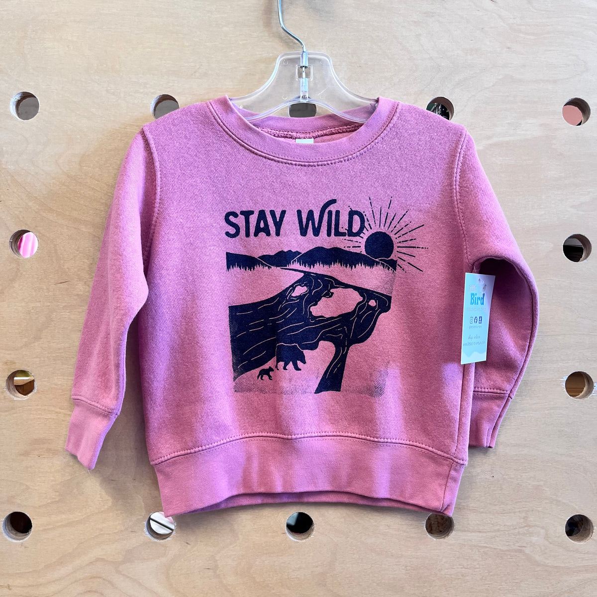Pink Stay Wild Crewneck
