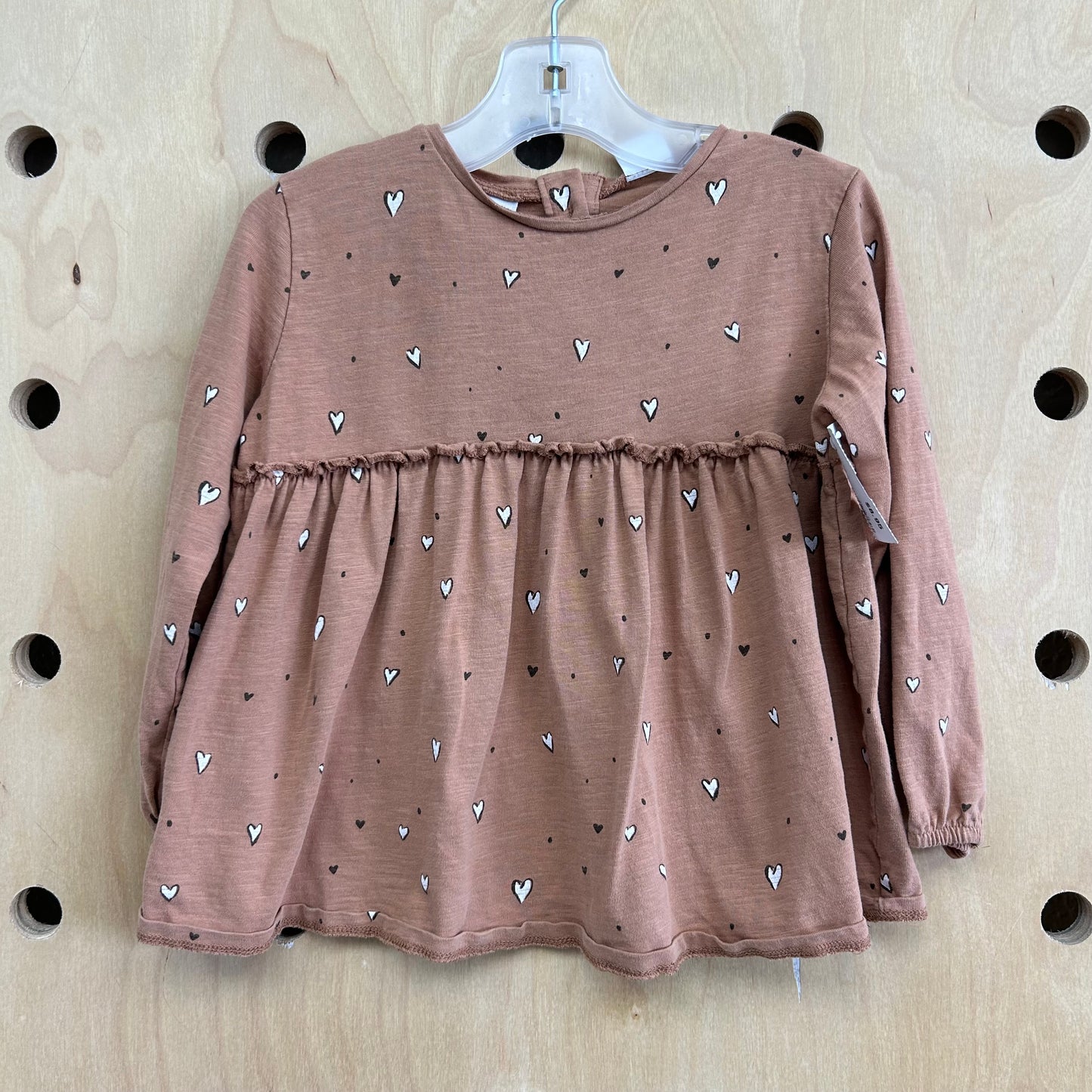 Brown Hearts Top