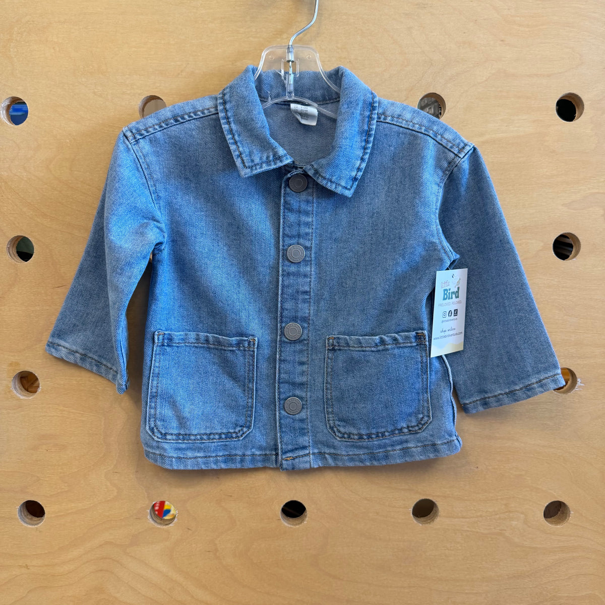 Soft Denim Snap Flannel