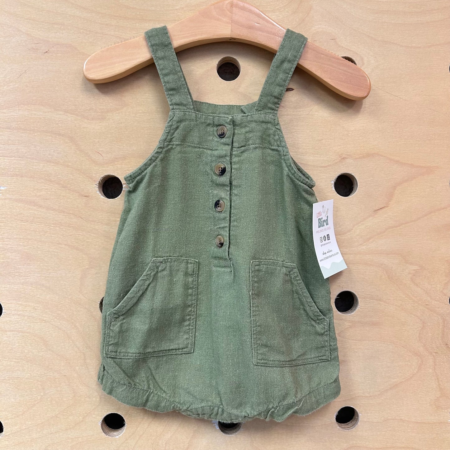 Green Pockets Romper
