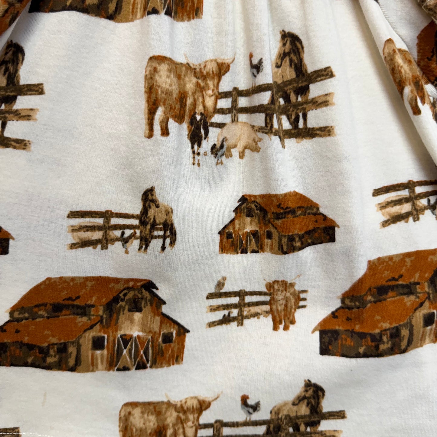 Cream Barnyard Horses Outfit