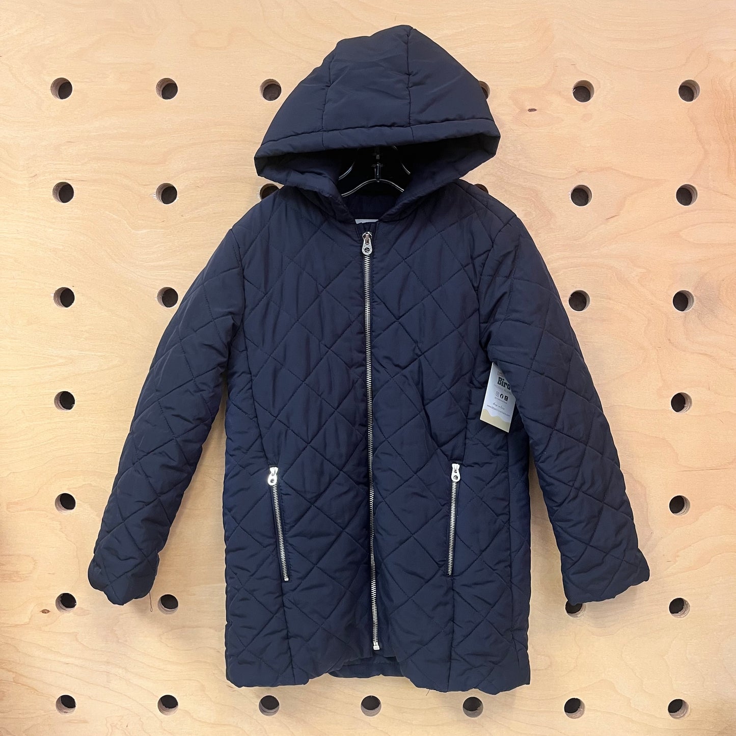 Navy Quilted Jacket