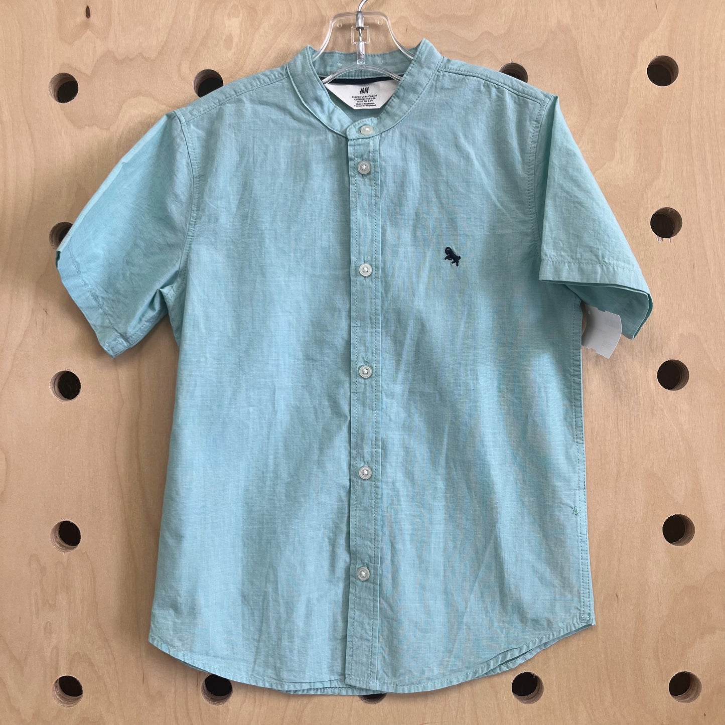 Blue Button Down Short Sleeve