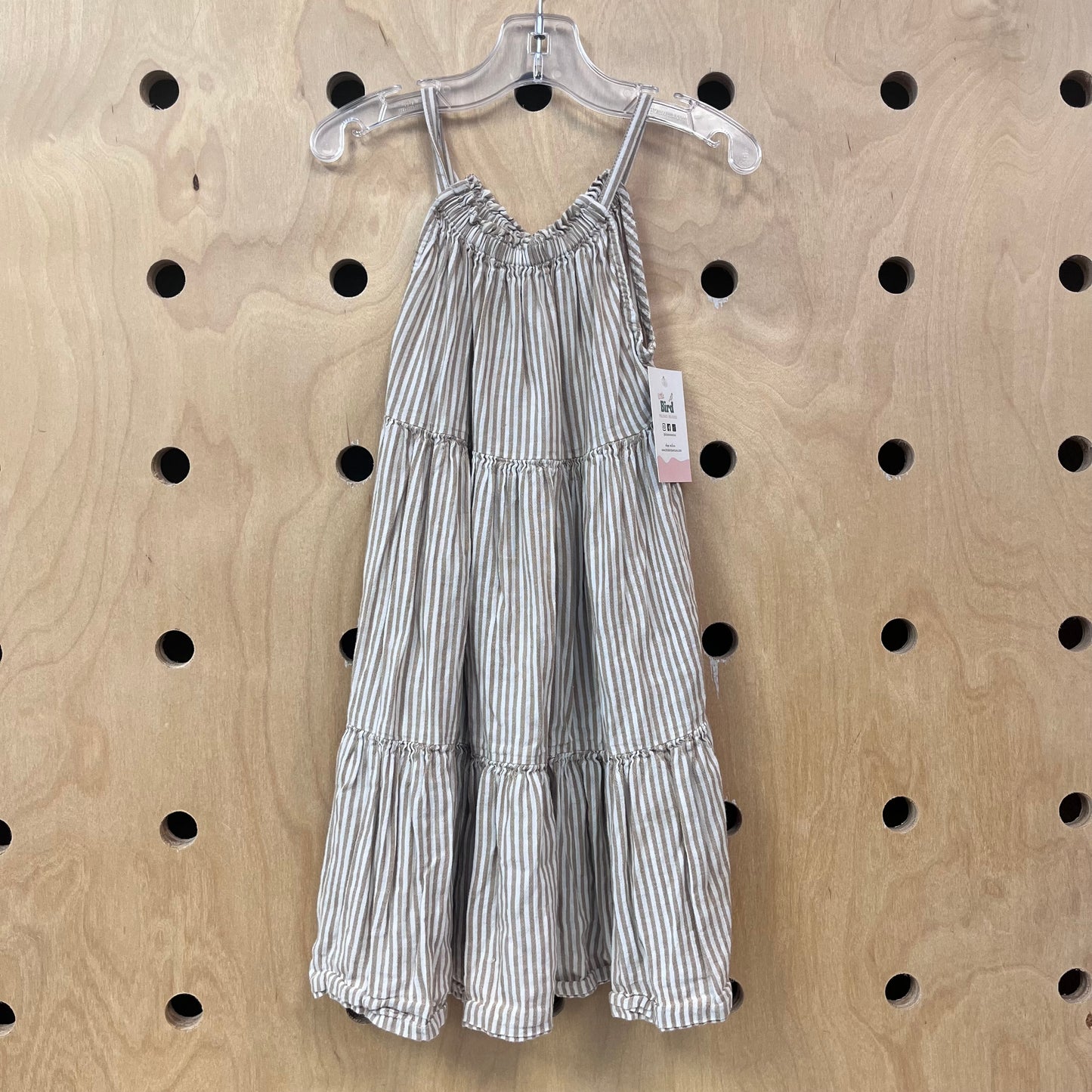 Brown Striped Dress