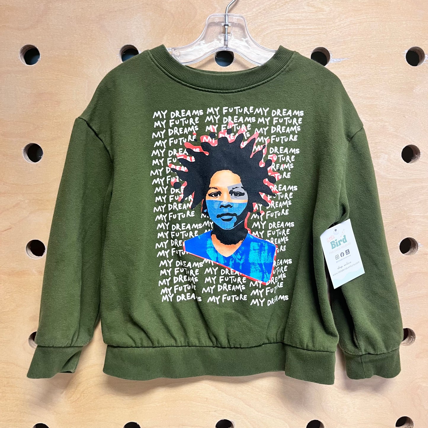 Green 'My Dreams My Future' Pullover