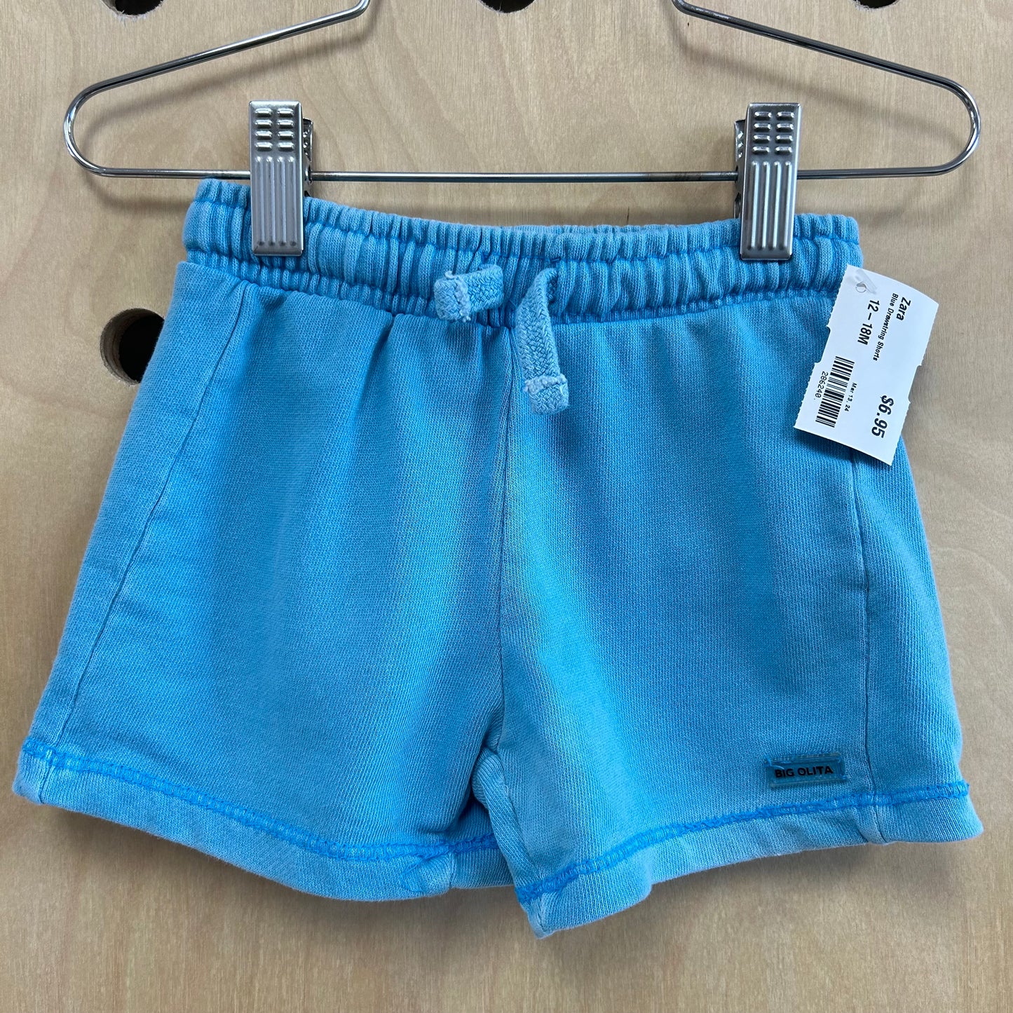 Blue Drawstring Shorts
