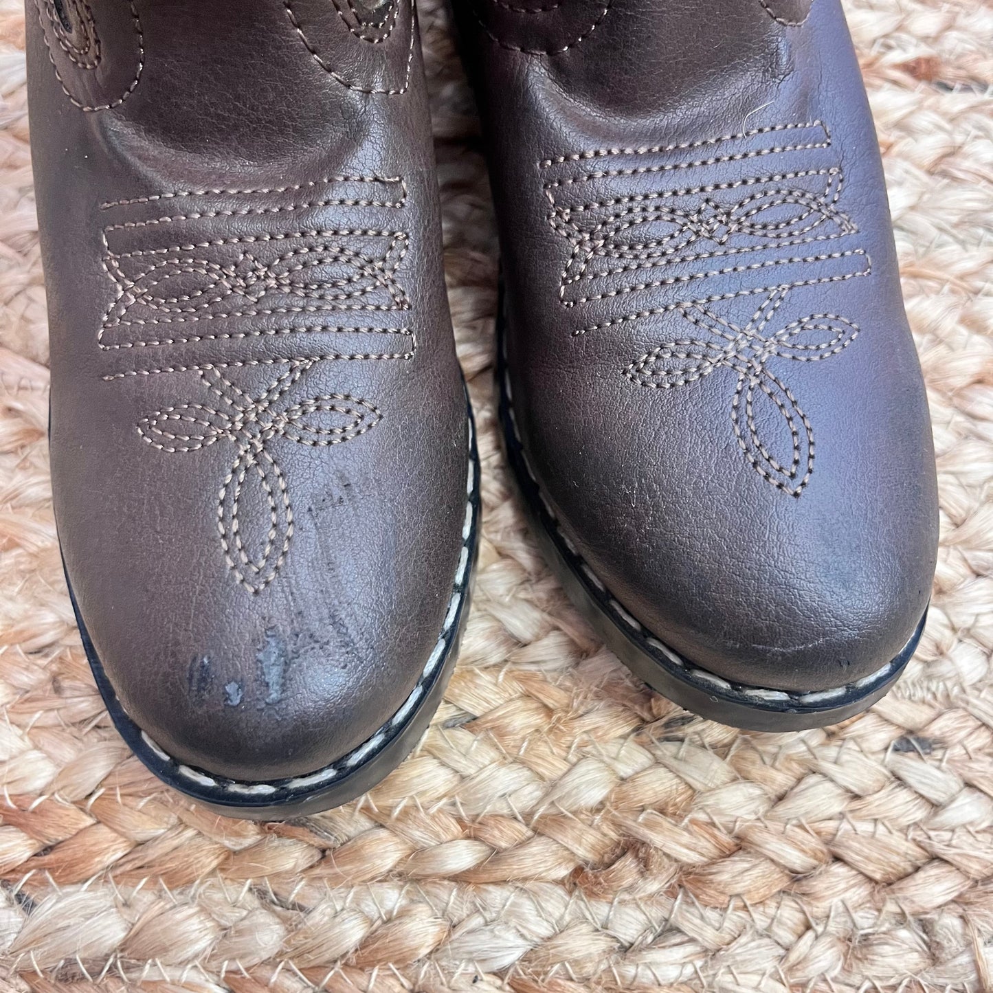 Brown & Pink Cowgirl Boots