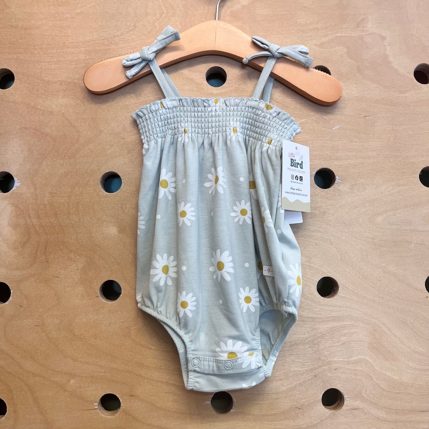 Green Floral Daisy Romper NEW!