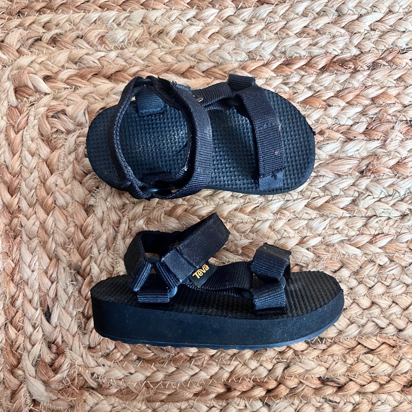 Black Velcro Sandals