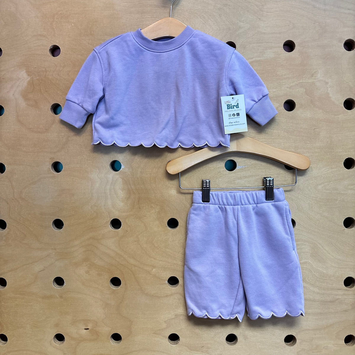 Lavender Scalloped Outfit