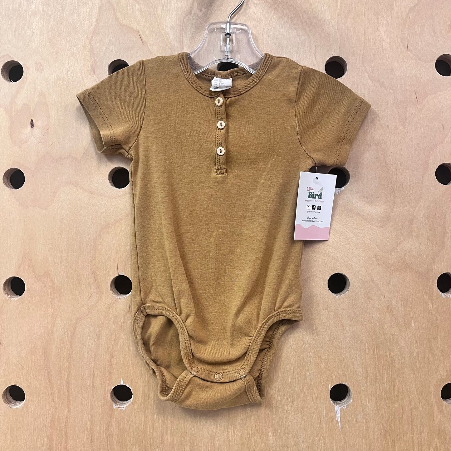 Camel Henley Bodysuit