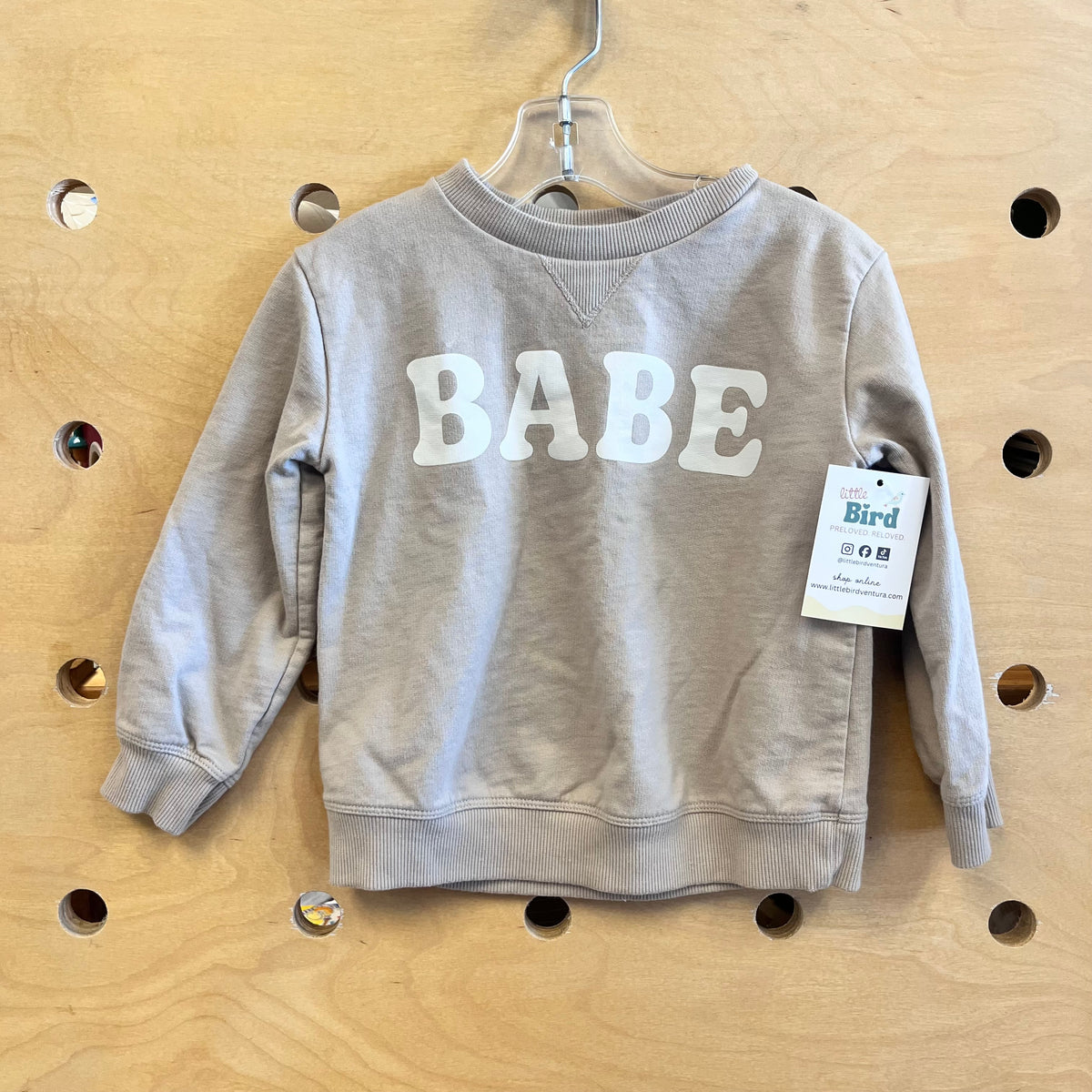OrganicGreige 'BABE" Pullover
