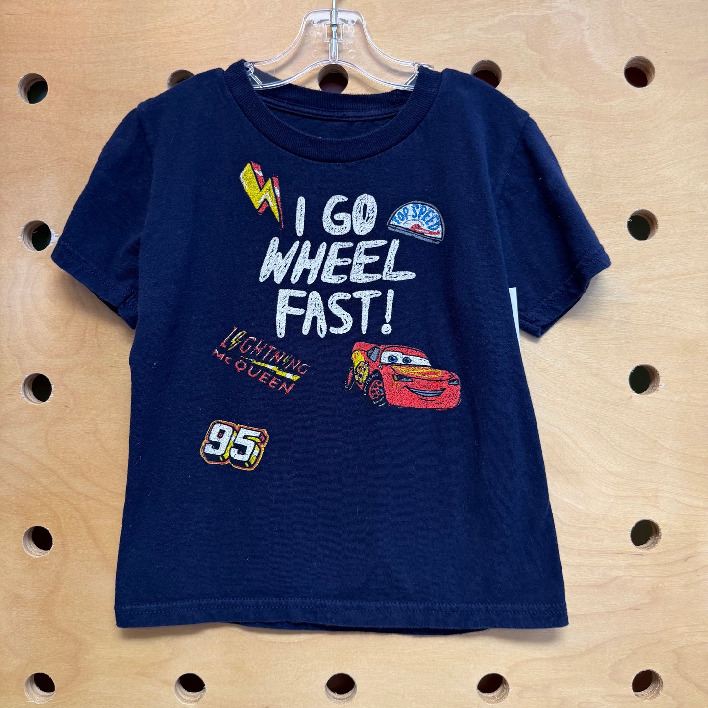 Blue 'I Go Wheel Fast' Tee