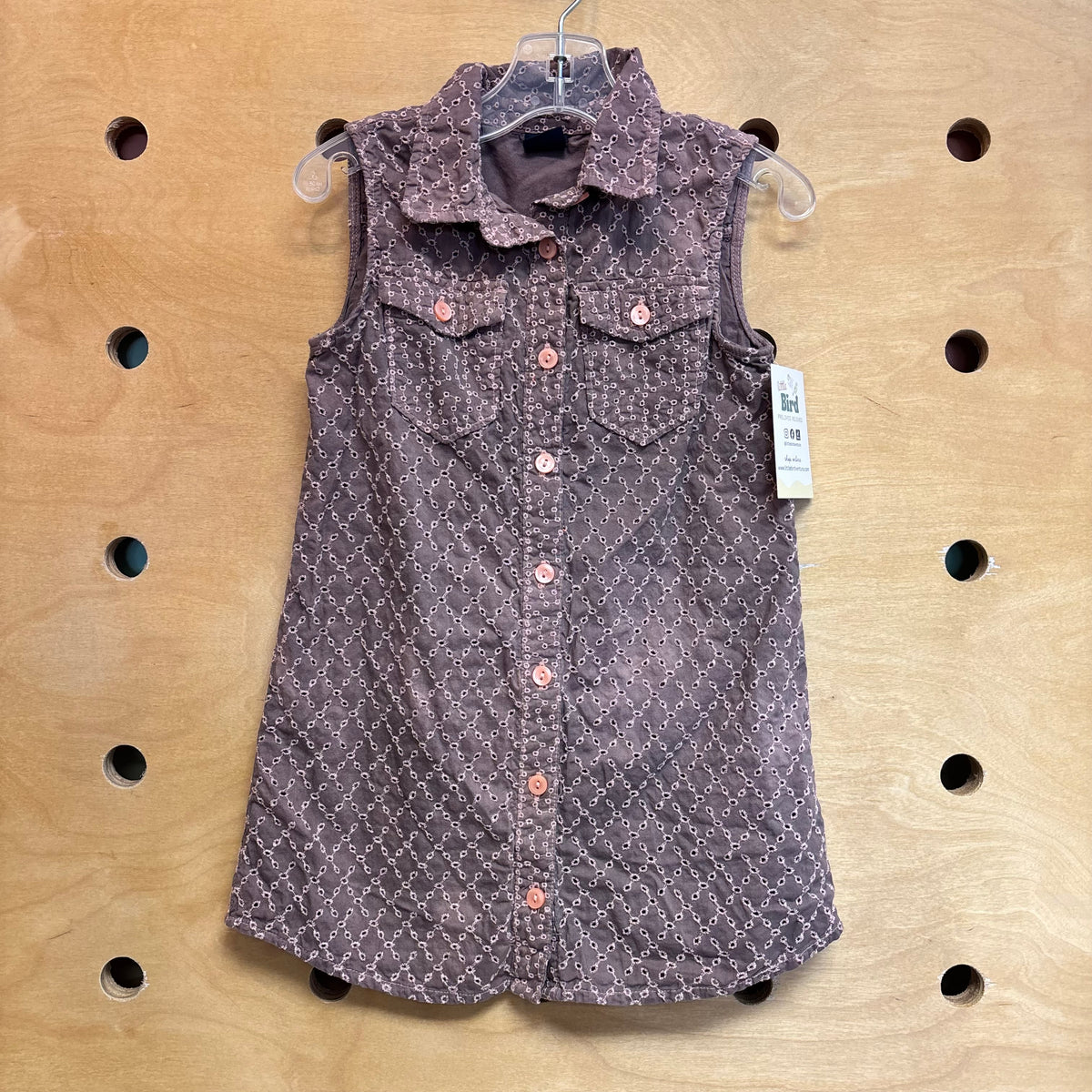 Dusty Purple Eyelet Dress