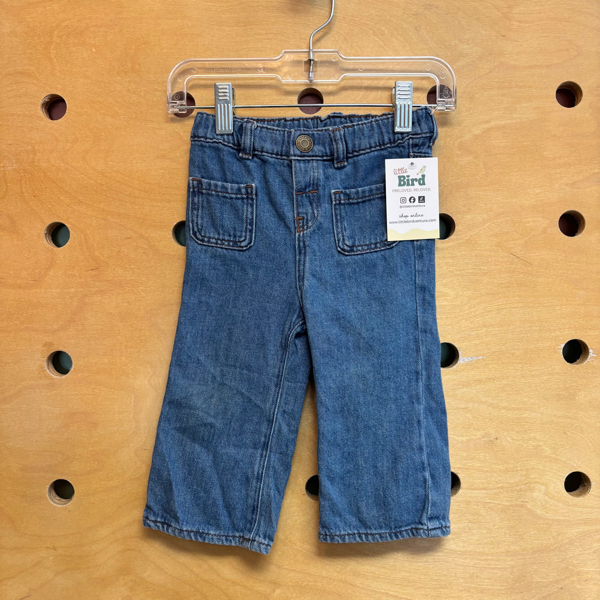 Flare Leg Denim Pants