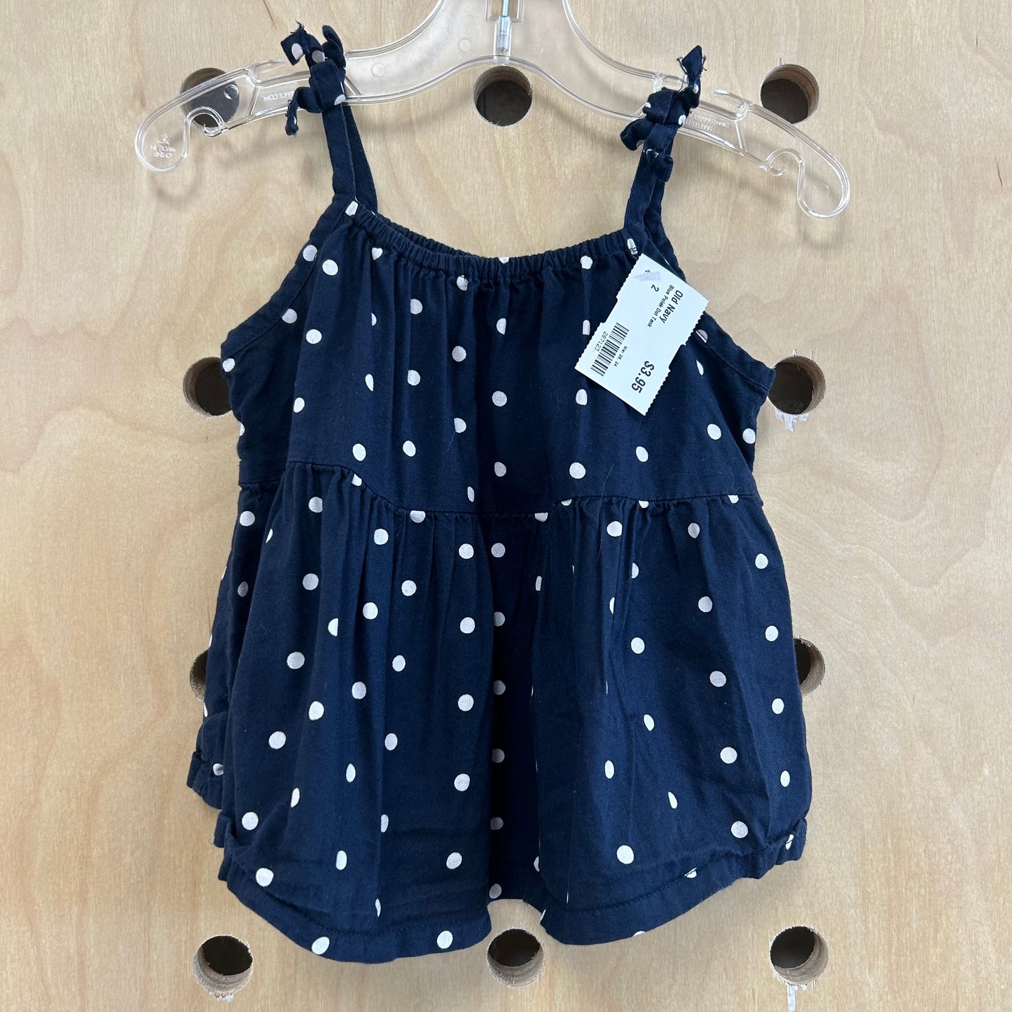 Blue Polka Dot Tank