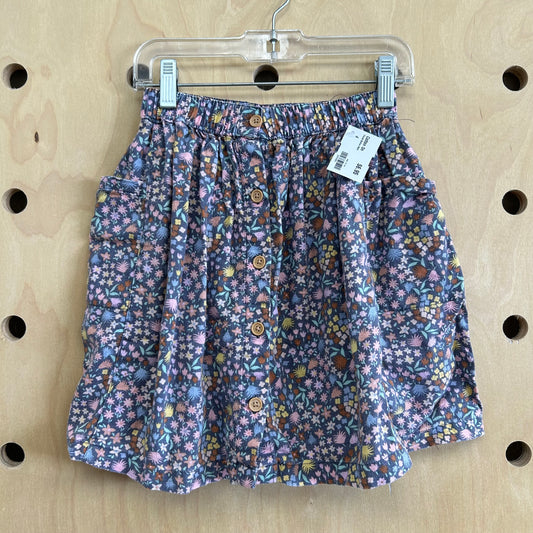 Floral Button Skirt
