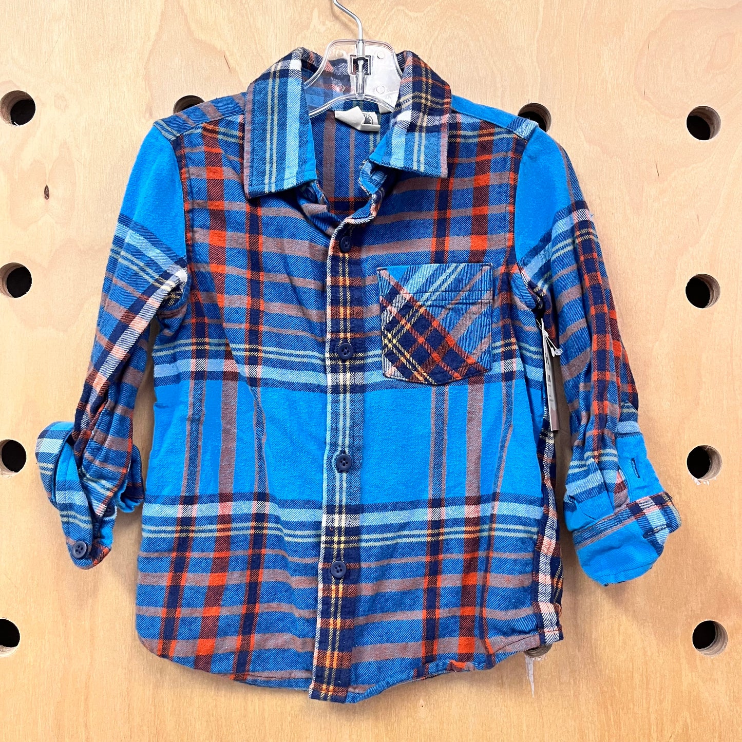 Blue & Orange Flannel