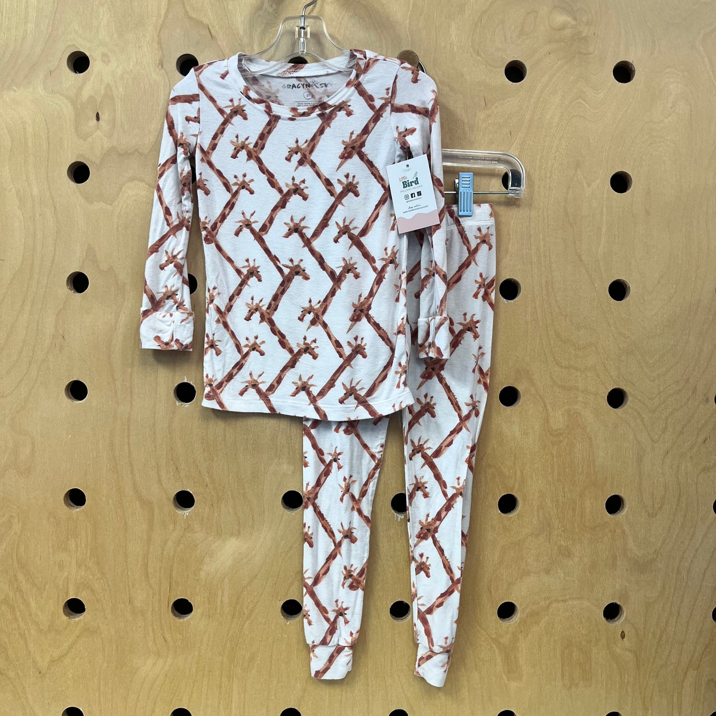 White Giraffe Bamboo Pajamas