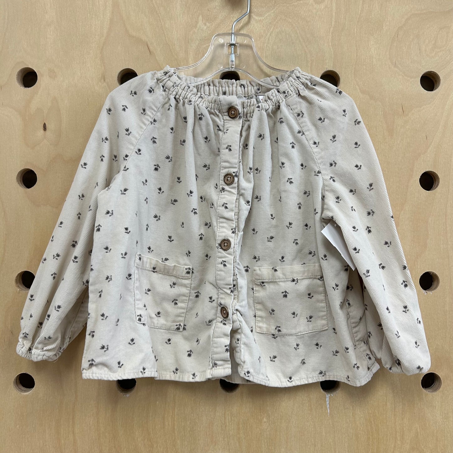Cream & Grey Tulips Top