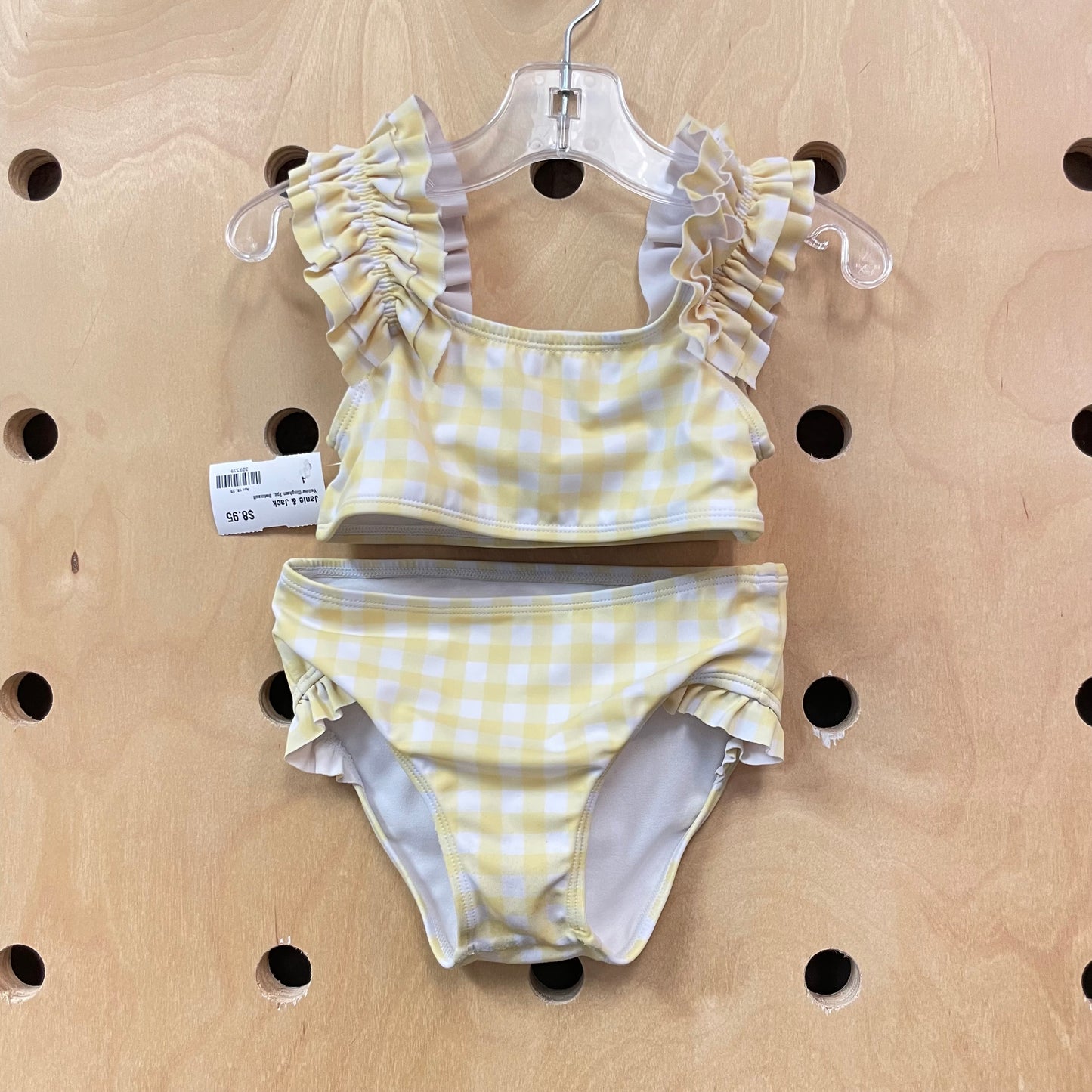 Yellow Gingham 2pc. Swimsuit