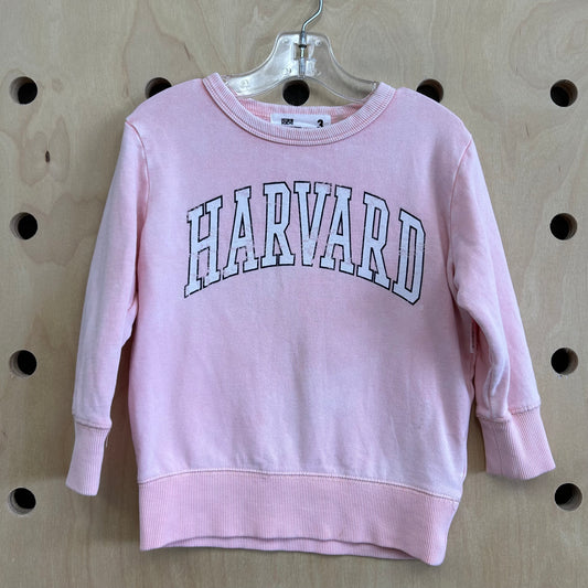 Pink Harvard Sweatshirt