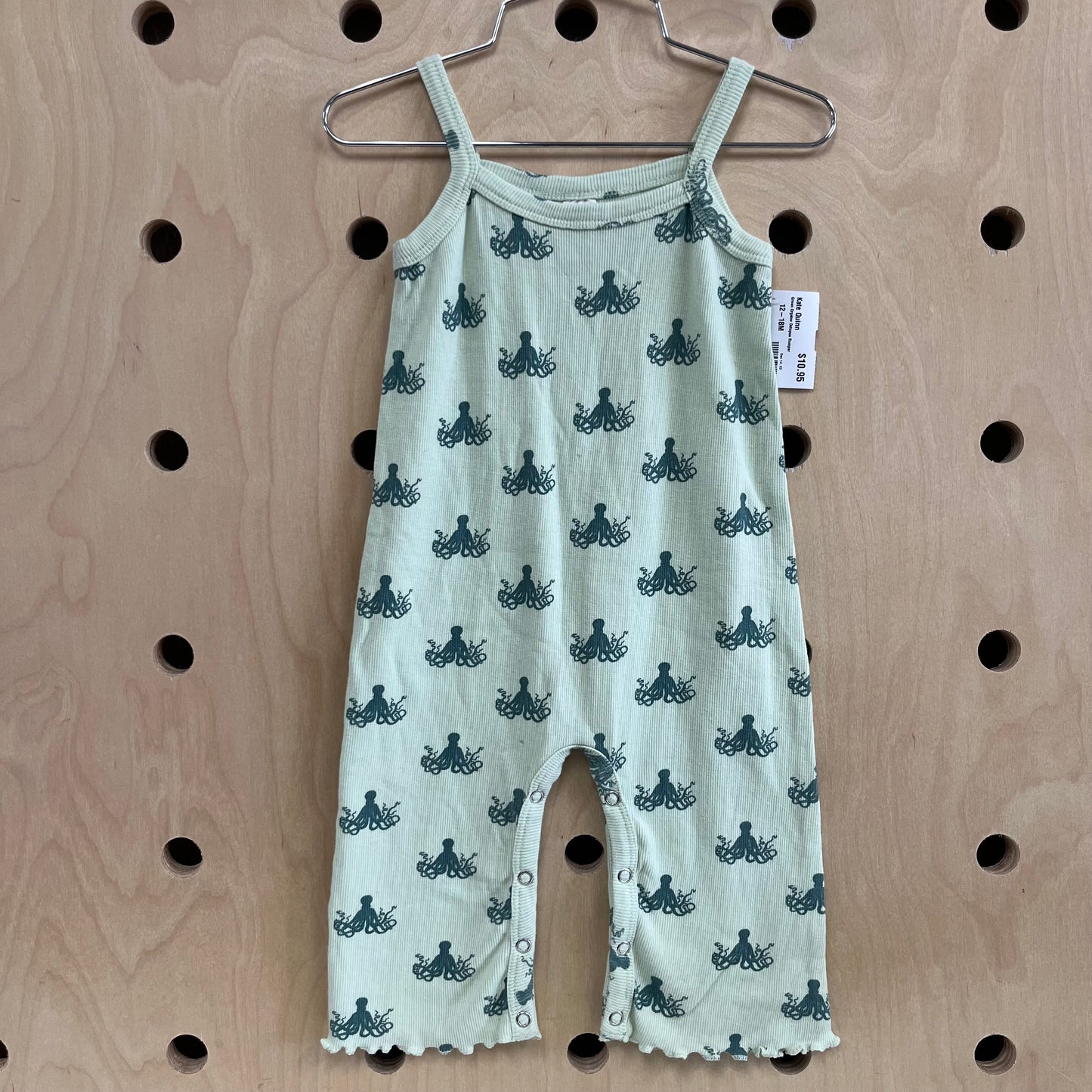 Green Organic Octopus Romper
