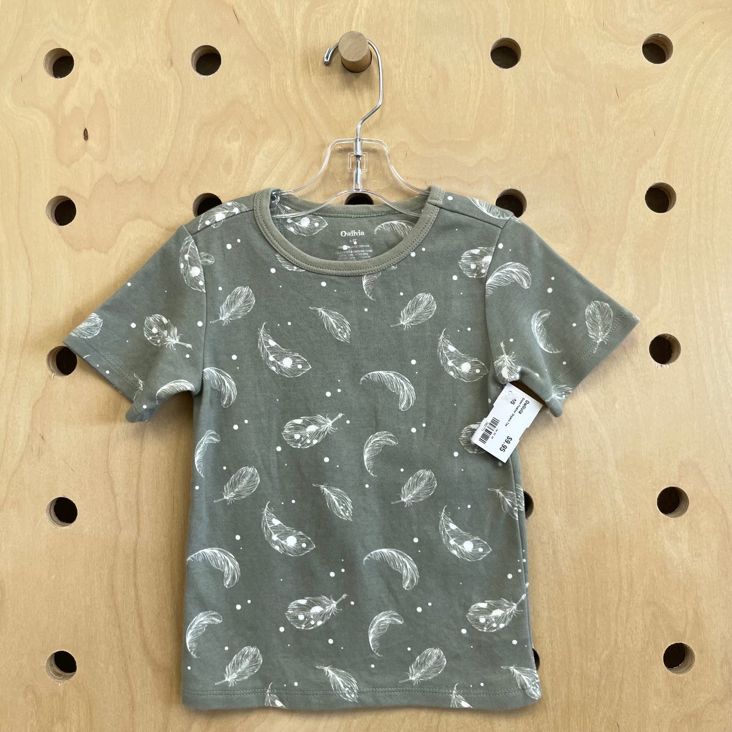Green Feather Organic Tee