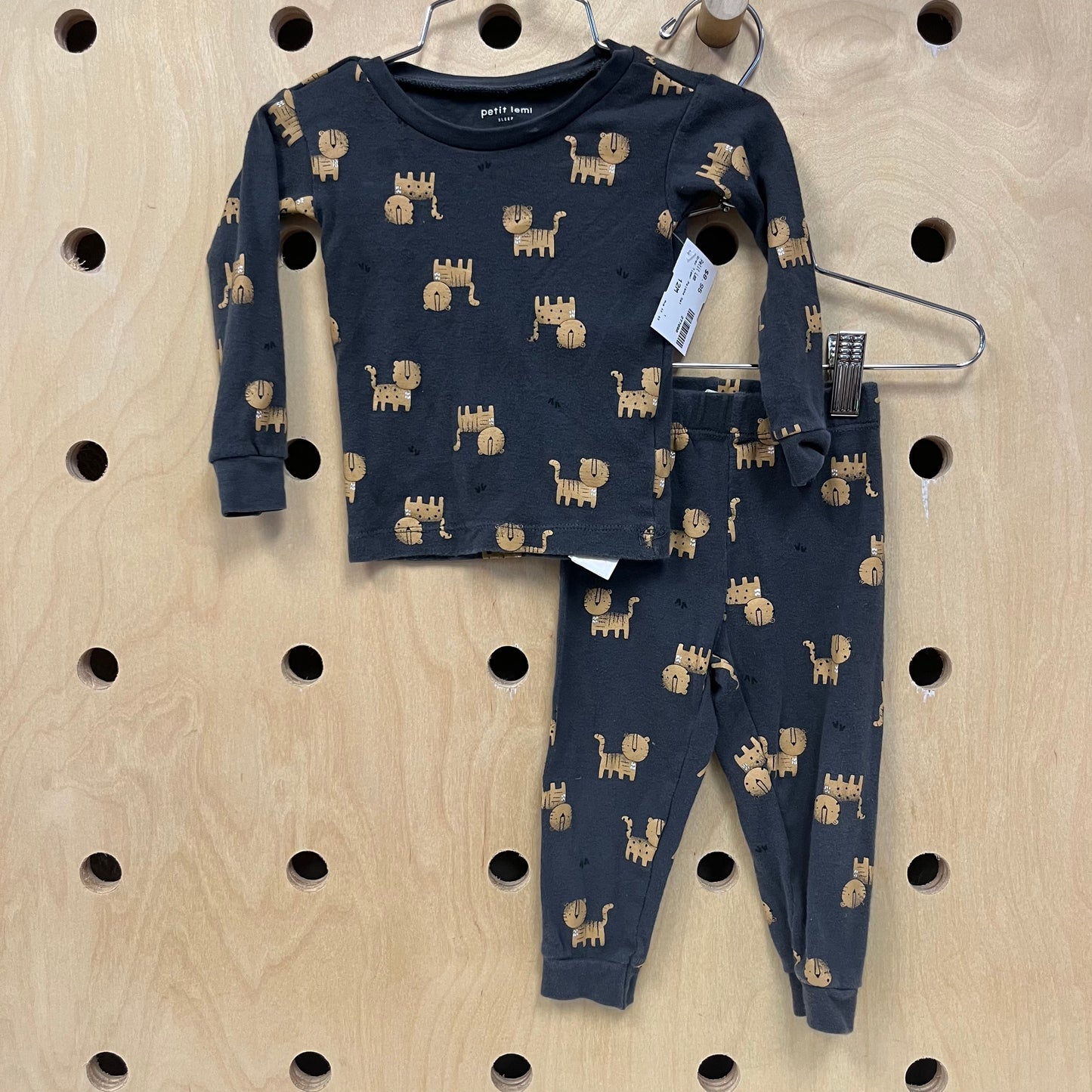 Grey Tiger Pajama Set