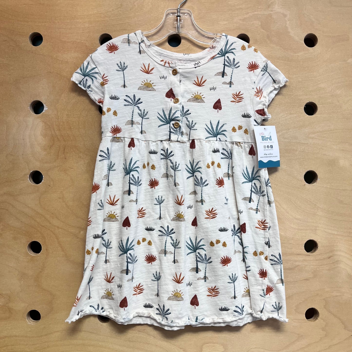 Organic Cream Desert Botanical Dress