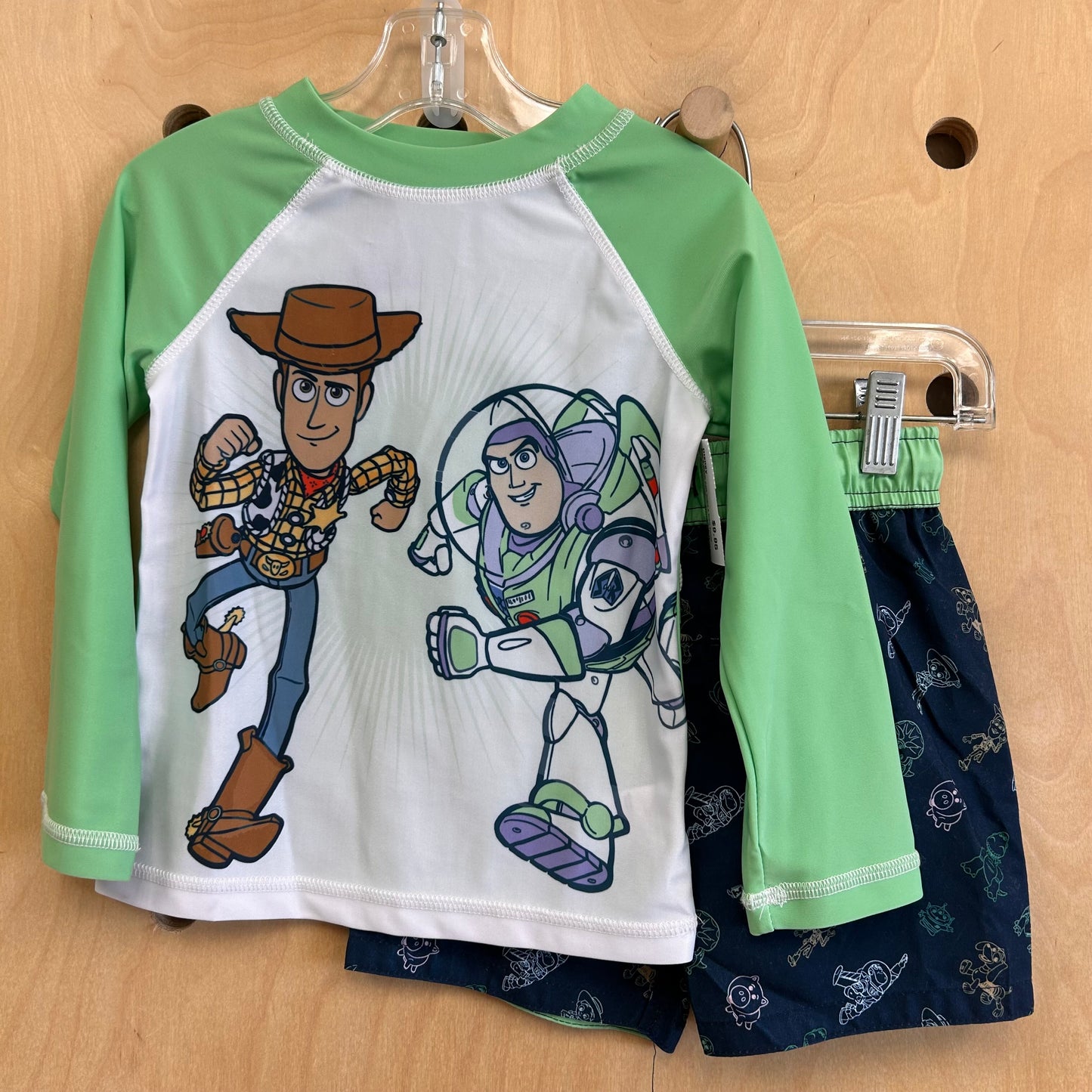 Buzz & Woody Rash Guard & Swim Trunks