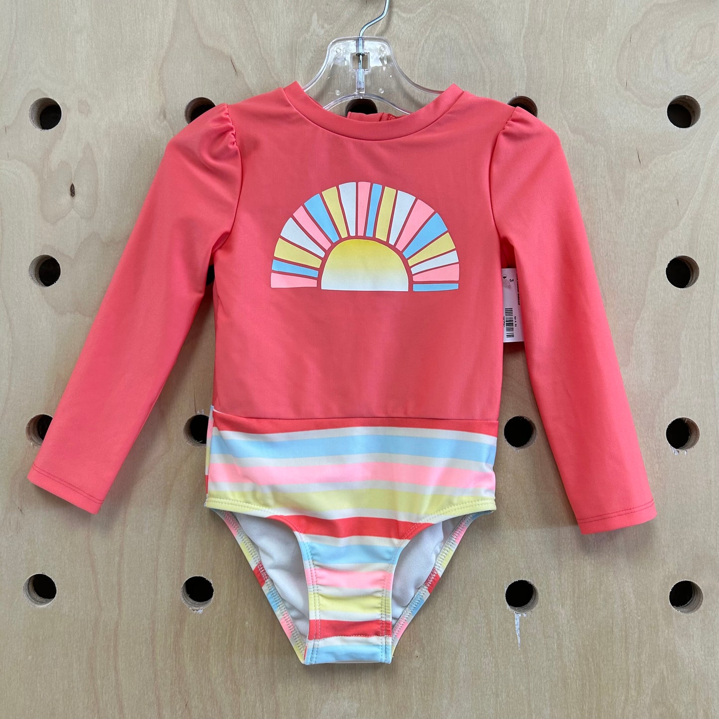 Coral Rainbow Swimsuit