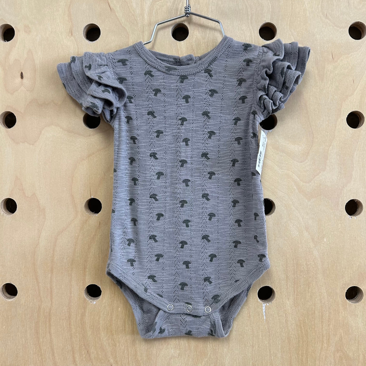 Grey & Green Mushroom Bodysuit