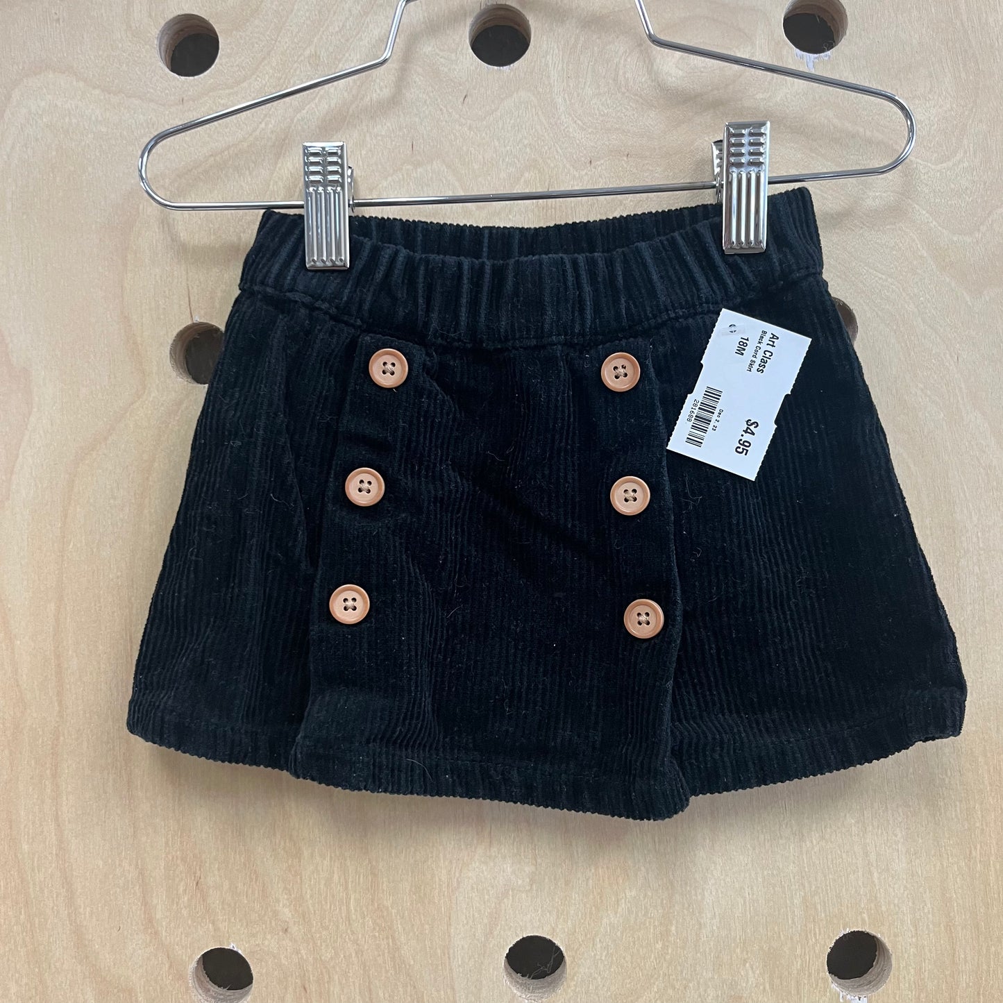 Black Cord Skirt