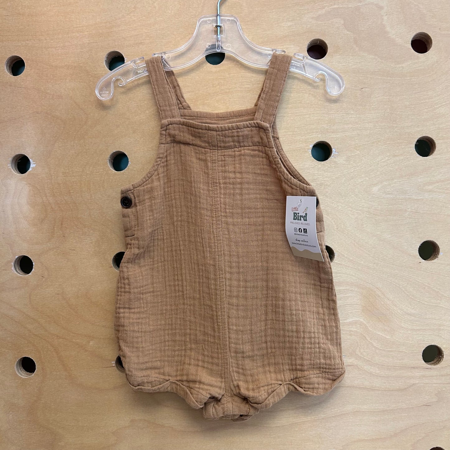Brown Gauze Romper
