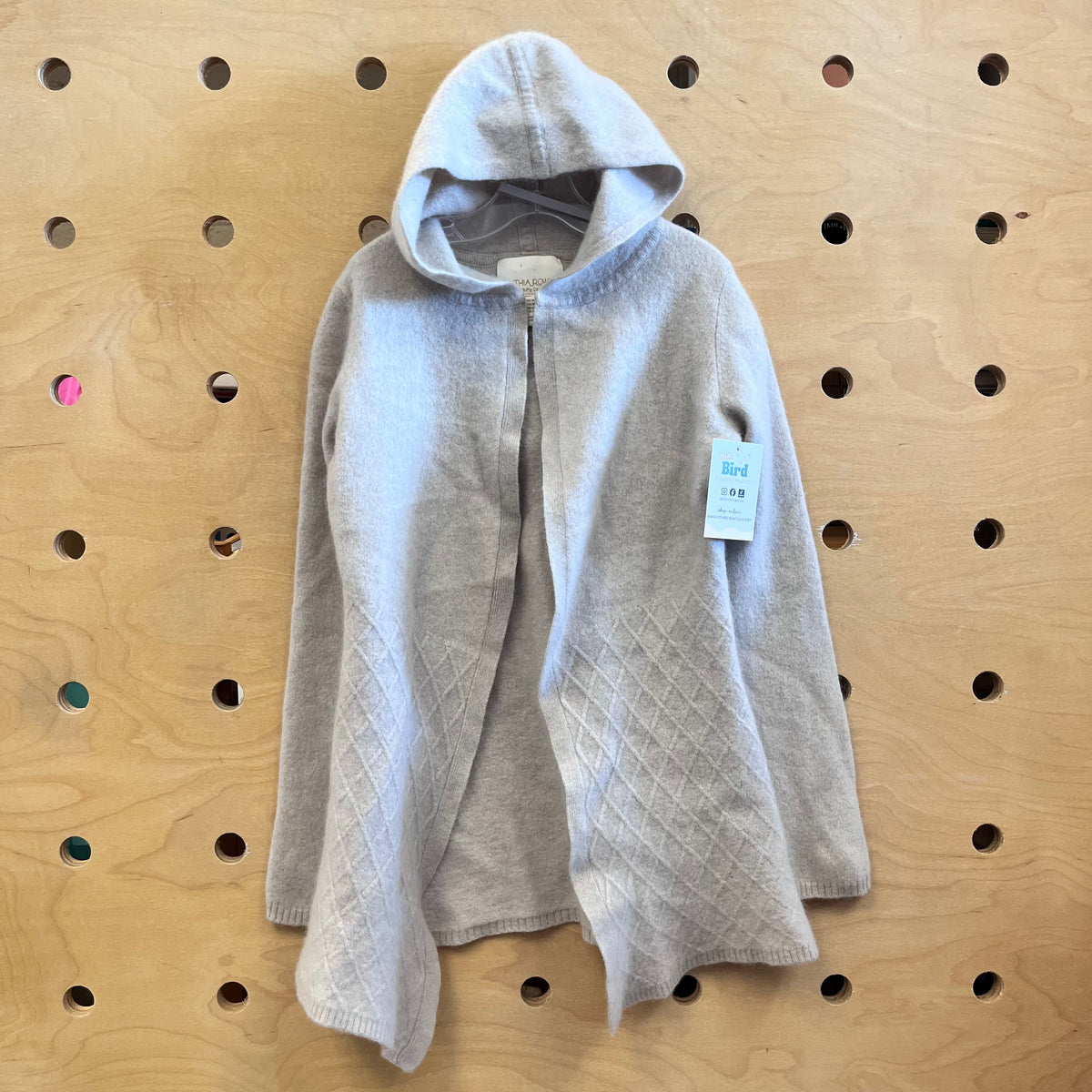 Beige Cashmere Cardigan